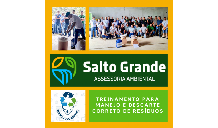 PROGRAMA PENSO, LOGO DESTINO REALIZA TREINAMENTO PARA MANEJO E DESCARTE CORRETO DE RESÍDUOS